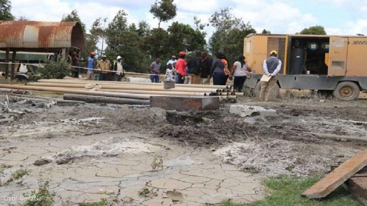 Gas Samples from Nyeri Borehole submitted for Testing
